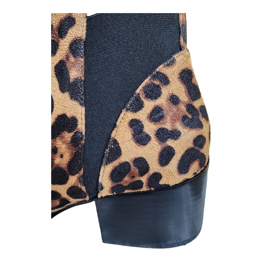 Chinese Laundry Finn Leopard Print Ankle Bootie Size 6.5 - Picture 4 of 11